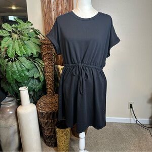 247 Short Sleeve Dress with Waist Tie